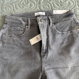 LOFT High-Rise Gray Jeans